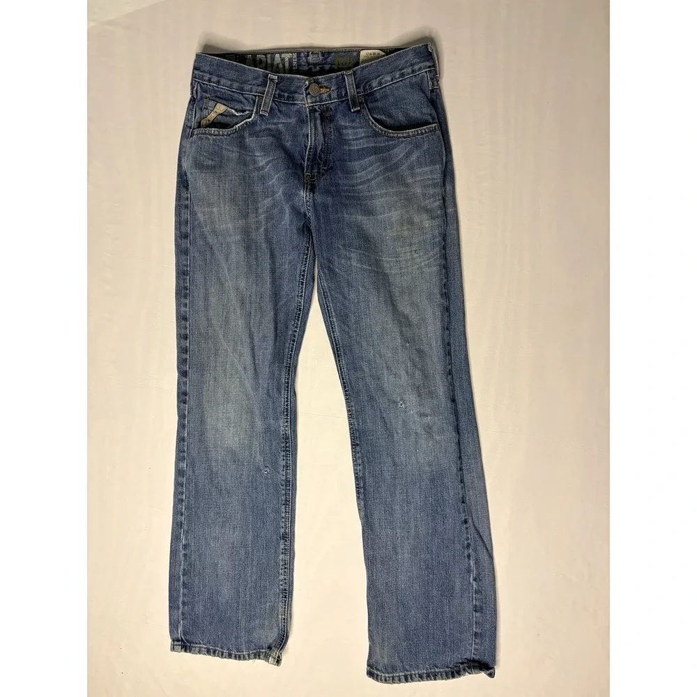 Ariat M4 Denim Jeans Men's Size 30x32 Blue Low Rise Straight Western Boot Cut